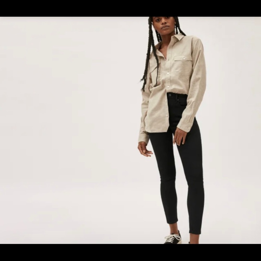 Everlane high rise skinny Jean in black